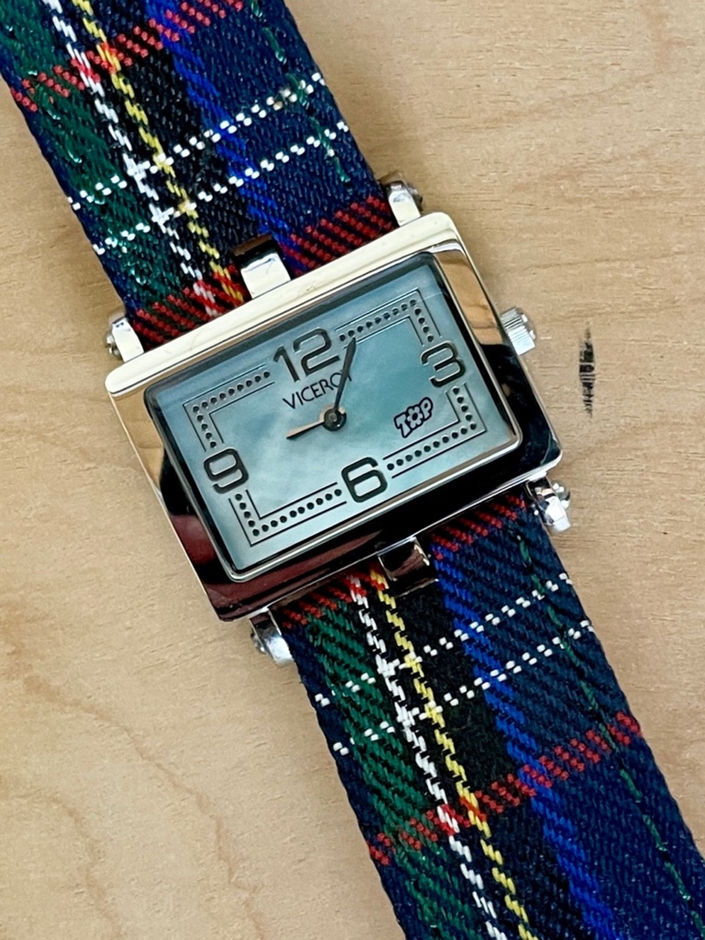 Viceroy | Top Watch w/Blue MOP Dial & Tartan Plaid Band ♥ New in box!